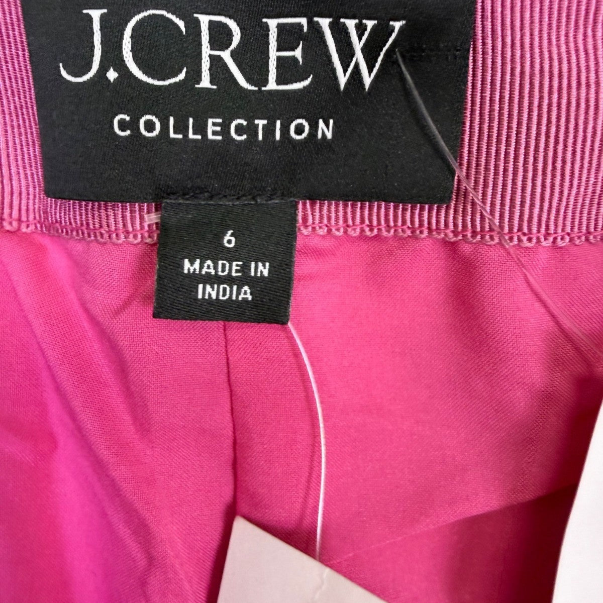J.Crew Womens Pink Leather Pants Modern Slim Fit Stylish High-Quality Size 6