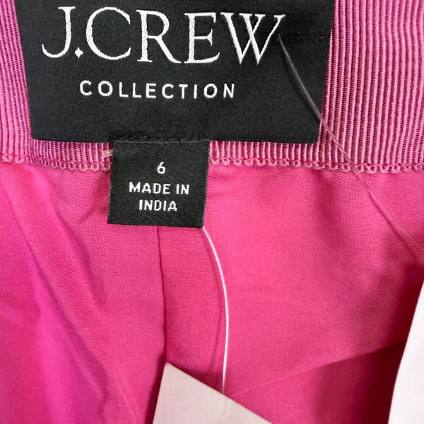 J.Crew Womens Pink Leather Pants Modern Slim Fit Stylish High-Quality Size 6