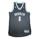 Adidas Deron Williams #8 Black Brooklyn Nets Basketball NBA Jersey Sz M