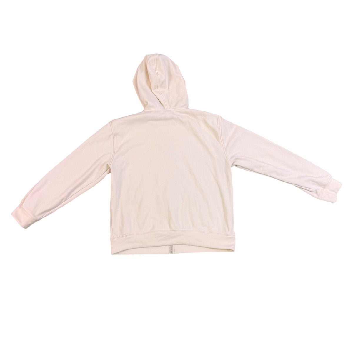J.Crew Mens Beige  Cotton Hoodie Zip-Up  Casual Lightweight With Pockets Size L