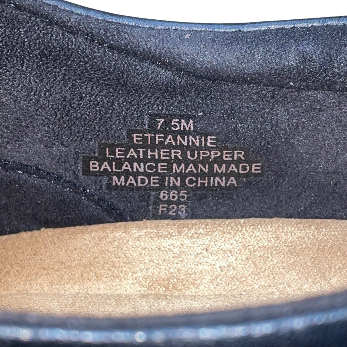 Earth Women’s Black Leather Zip Up Slip-On Fannie Comfort Shoes Size 7.5M