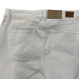 L.L.Bean Womens Beanflex White Jeans Favorite Fit Stretch Denim Size 12P - New