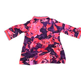Bob Mackie Womens Multicolor Floral Kimono Jacket  Vibrant Pattern Size L