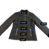 Michael Michael Kors Womens Olive Quilted Jacket Classic Design Sz L