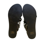 BCBGeneration Women’s Black Leather Gladiator Knee-High Strappy Sandals Size 6.5