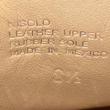 Nisolo Women’s White Leather Gum Rubber Sole  Lace-Up Sneakers Size 8.5