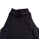 Cos Womens Black Sleeveless Mock Turtleneck Top Comfortable Fit Size S