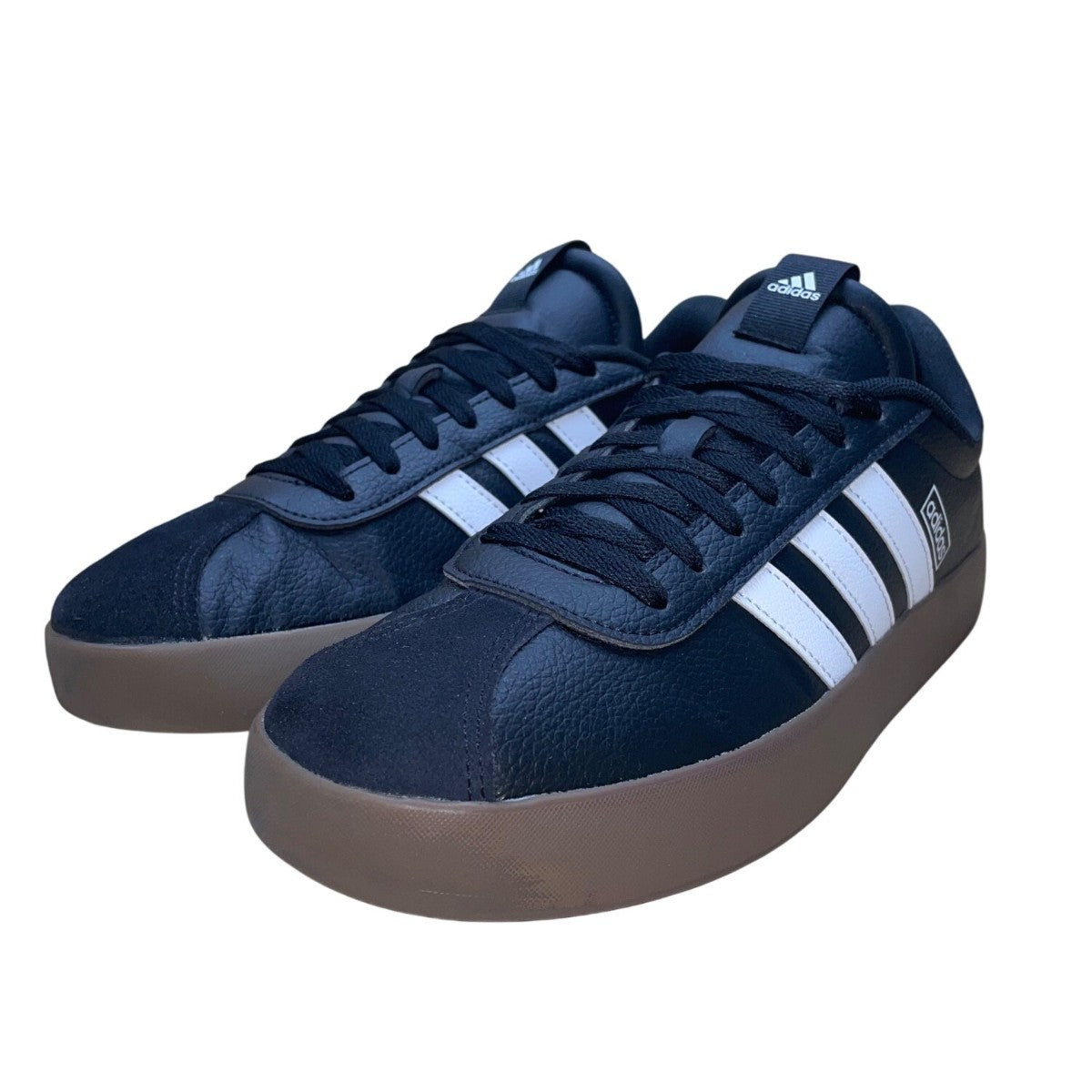 Adidas Men’s Black & White VL Court 3.0 Cap Toe Classic Sneakers Size 10US