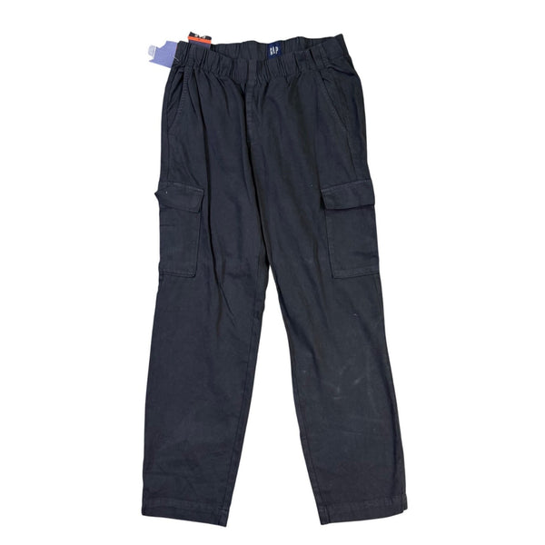 Gap Mens Black Mid-Rise Elastic Waist Durable  Cargo Pants Size M