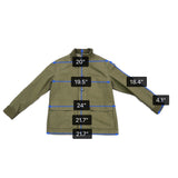 Everlane Mens Olive Green Organic Cotton Utility Jacket Button Up Sz S