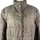 Lauren Ralph Lauren Womens Olive Puffer Jacket Quilted Snap/Zip Sz XL