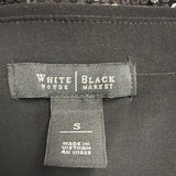White House Black Womens Black Sequin Shift Dress Size S