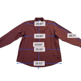 L.L. Bean Mens Red Cotton Long Sleeve Button Down Shirt Sz XL Regular