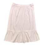 Cato Womens White Rayon Blend Trumpet Hem Skirt Elegant Style Size 14/16W