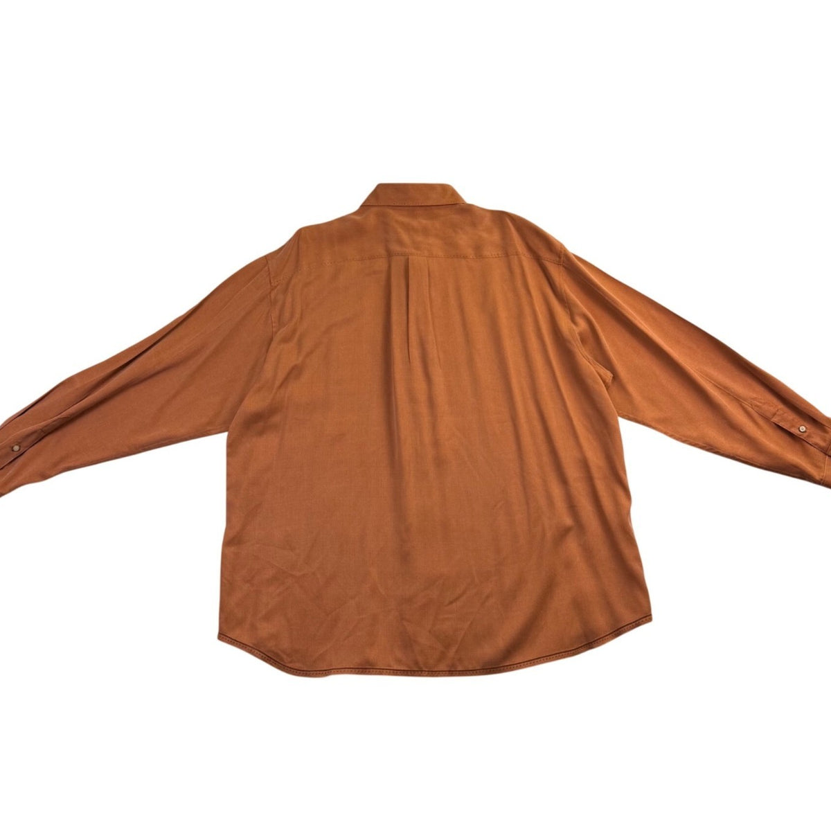 Tommy Bahama Mens Brown Button-Up Long Sleeve Shirt Size XXL