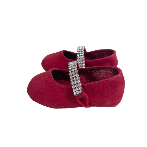 Stuart Witzman Baby Toddlers Sugar Ballerina Burgundy Shoes Sz 2
