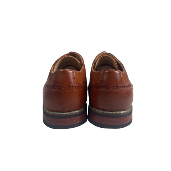 Bruno Marc Men's Brown Leather Prince 16 Oxford Shoes Sz 10.5 - NWB
