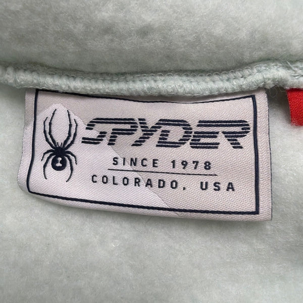 Spyder Womens Mint Green Fleece Pullover Hoodie Cozy Kangaroo Pocket Size M