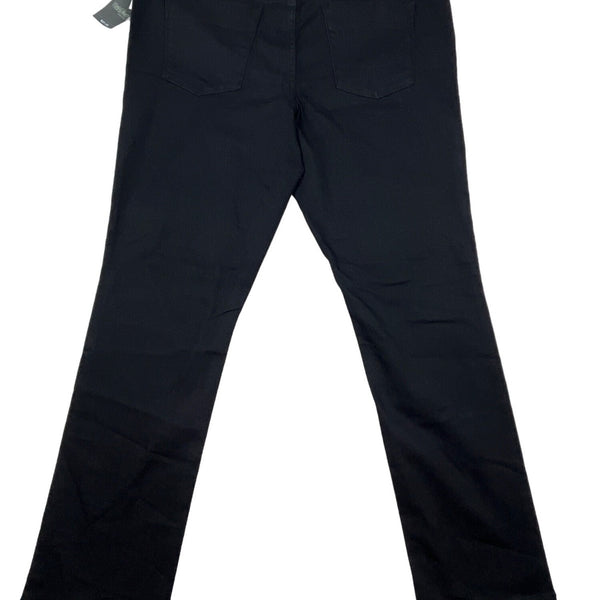Mossimo Womens Mid-Rise Straight Jeans Size 16/32" Black Denim Modern Fit New