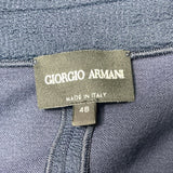 Giorgio Womens Textured Blazer Jacket Size 48 Blue Made In Italy