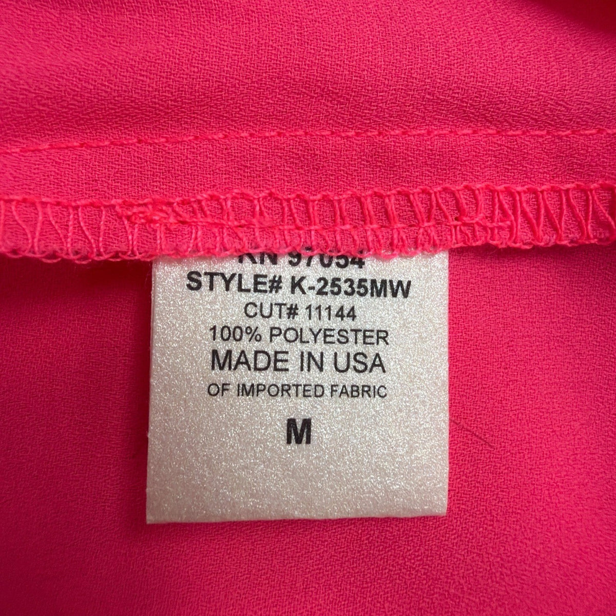Krisa Womens Pink One-Shoulder Layered Top Elegant Summer Style Size M
