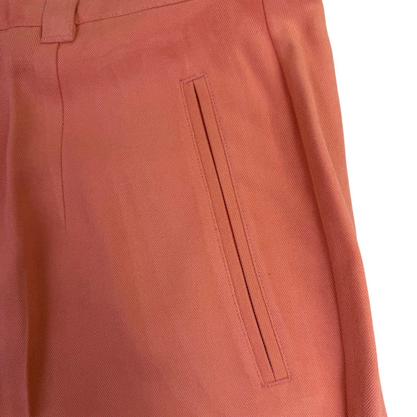 Tommy Bahama Womens Coral  Shorts Lightweight High Waist Design Size 14