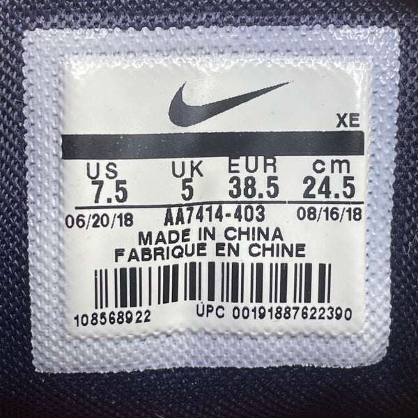 Nike Men's Black & Blue Mesh Zoom Winflo 5 Running Sneakers Size 7.5