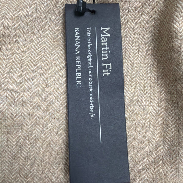 Banana Republic Womens Camel Trousers Wool Blend Martin Fit Dress Wear Size 8