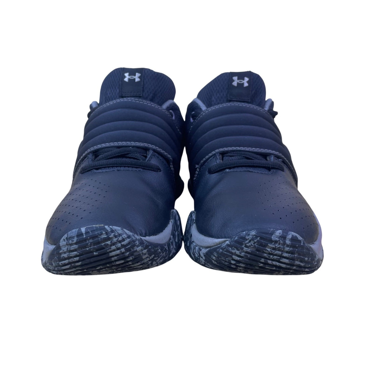 Under Armour Youth Black Concrete Camo Adhesive BB Gs Basketball Shoes Size 7Y