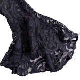 MSK Womens Black Lace Bell Sleeve Dress Polyester Blend Size 16