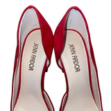 Jenn Ardor Women’s Red Man-Made Pointed-Toe High Heels Size 6M