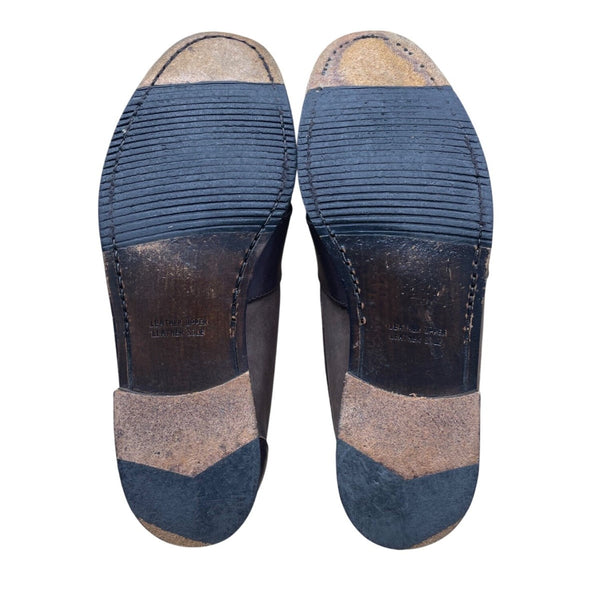 Nunn Bush Men’s Brown Leather Tassel Moc Toe Slip-On Dress Shoes Size 9.5M