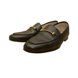 Sam Edelman Women’s Black Leather Gold Bit Detail Slip-On Loafers Size 7M