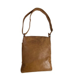 Ili New York Women's Brown Genuine Leather Adjustable Canada Crossbody Bag Sz S