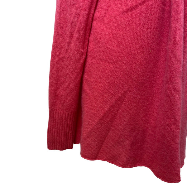 Women's Open Front Cardigan Pink Soft Long Sleeve Sweater