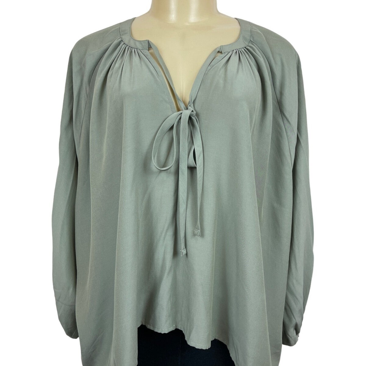 Prologue Women’s Olive Green Long Sleeve Blouse Shirt Sz XL - NWT