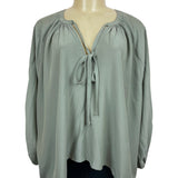 Prologue Women’s Olive Green Long Sleeve Blouse Shirt Sz XL - NWT