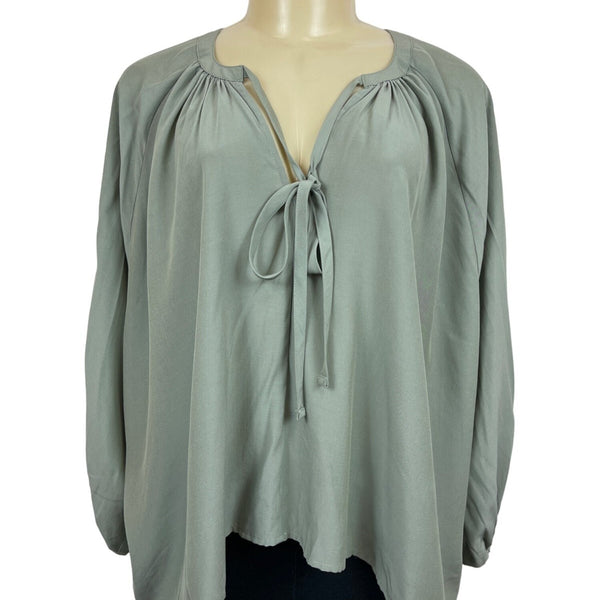 Prologue Women’s Olive Green Long Sleeve Blouse Shirt Sz XL - NWT