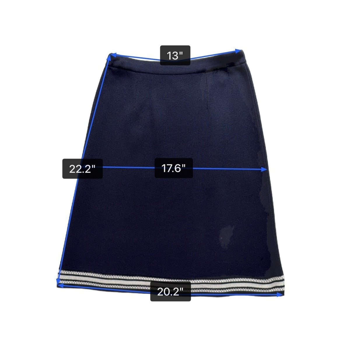 Exclusively Misook Womens Navy Acrylic Two-Piece Knit Top & Skirt Set Size XS P