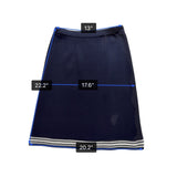 Exclusively Misook Womens Navy Acrylic Two-Piece Knit Top & Skirt Set Size XS P