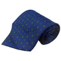 Aquascutum Mens Blue Silk Tie Green Paisley Pattern Lightweight Elegant Design