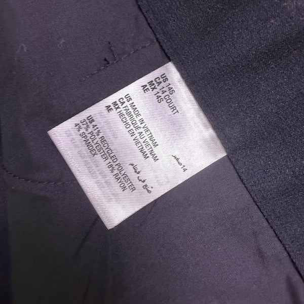 I.N.C. Womens Black Recycled Straight-Leg Pants Size 14S