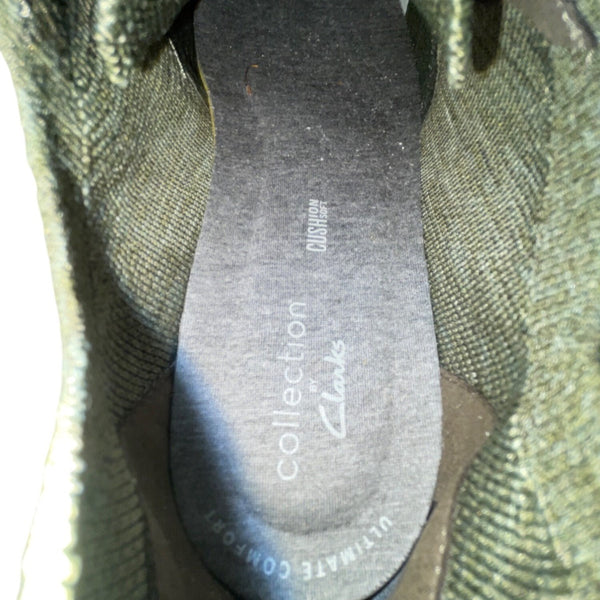 Collection By Clarks Men’s Green Knit Cushion Soft Lace-Up Sneakers Size 8