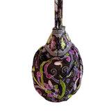 Vera Bradley Women's Black Flowered Multicolor Floral Shoulder Bucket Bag Sz M