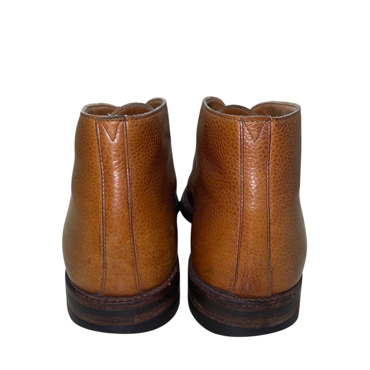 Crockett & Jones Men’s Brown Leather Lace-Up  Chiltern Chukka Boots Size 9D