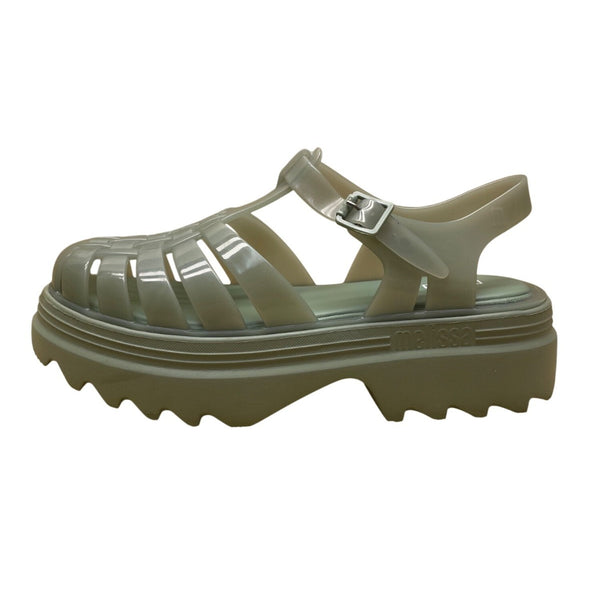 Melissa Women’s Green Vegan Jelly With Adjustable Buckle Strap Sandals Size 8