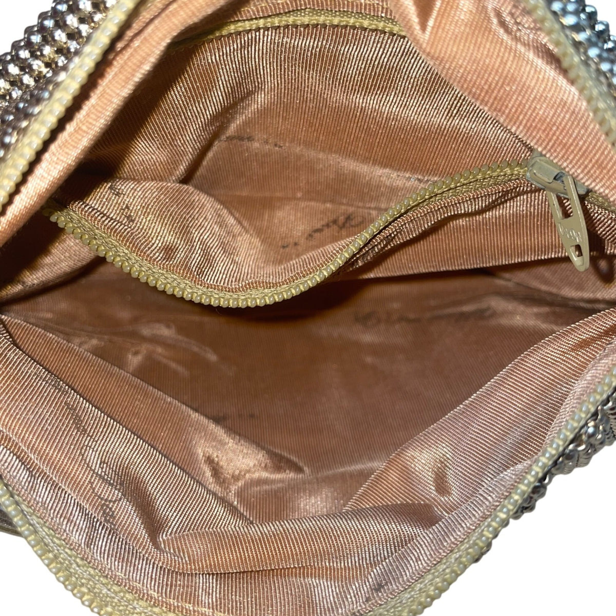 Whiting & Davis Women’s Gold Mesh With Adjustable Strap Crossbody Evening Bag