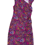 Lauren Ralph Lauren Womens Purple Paisley Sleeveless Dress Size 18