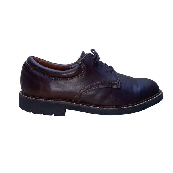 Eddie Bauer Men’s Brown Leather Derby Style Dress Shoes Size 8.5M