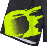 Nike Mens Grey Tennis Shorts With Neon Yellow Graphic Dri-Fit Standard Fit Sz L
